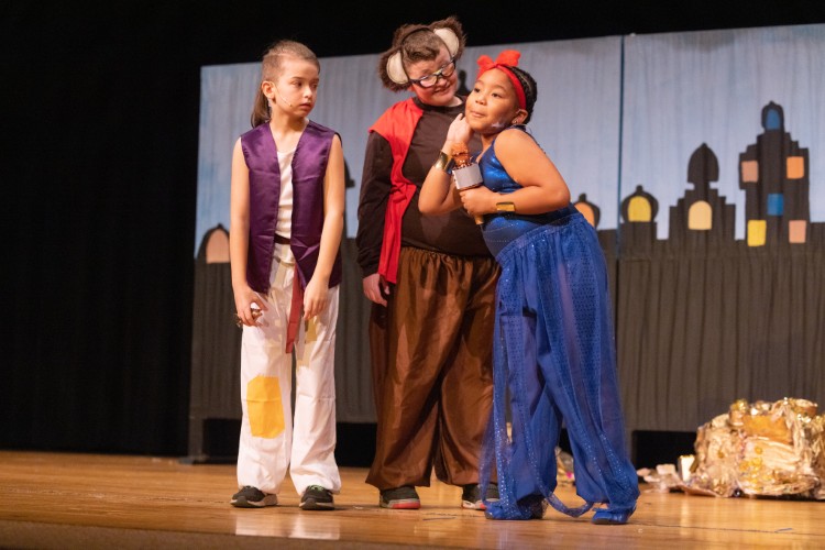 Old Brooklyn students perform Aladdin KIDS as a part of Disney Musicals in Schools.